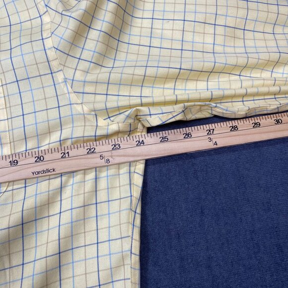 L.L.Bean Mens Yellow Button-Down Shirt L T Wrinkle-Resistant Slightly Fitted - Picture 12 of 12